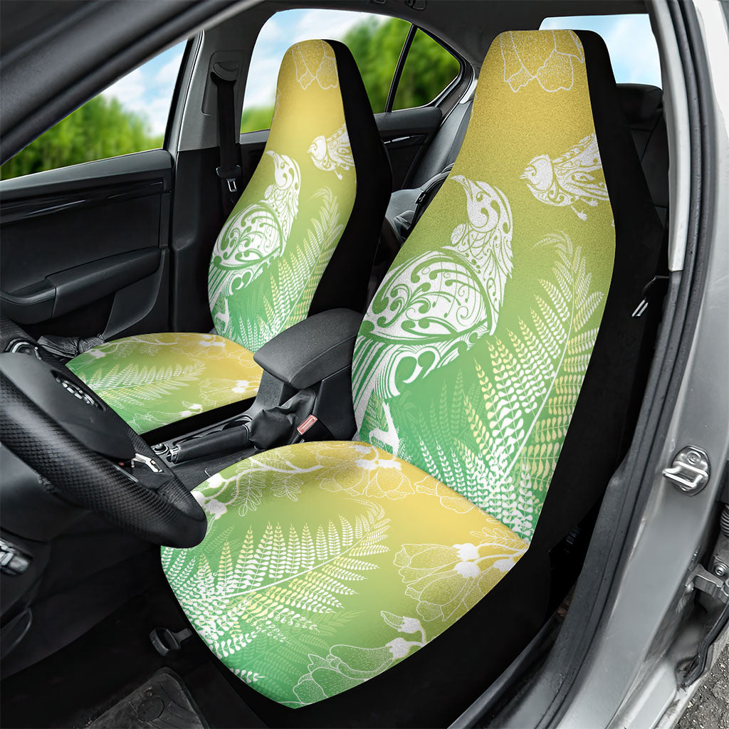 Aotearoa Maori Mahuru Tui With Pikawakawa Car Seat Cover Spring Time LT7 - Polynesian Pride