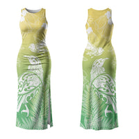 Aotearoa Maori Mahuru Tui With Pikawakawa Couples Matching Tank Maxi Dress and Long Sleeve Button Shirt Spring Time LT7 - Polynesian Pride