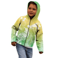 Aotearoa Maori Mahuru Tui With Pikawakawa Kid Hoodie Spring Time LT7 - Polynesian Pride