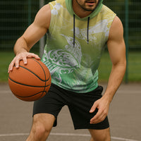 Aotearoa Maori Mahuru Tui With Pikawakawa Sleeveless Hoodie Spring Time LT7 - Polynesian Pride