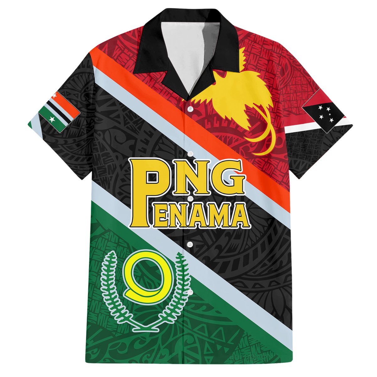 Personalised Penama and Papua New Guinea Day Hawaiian Shirt Emblem Mix Style LT7 Colorful - Polynesian Pride