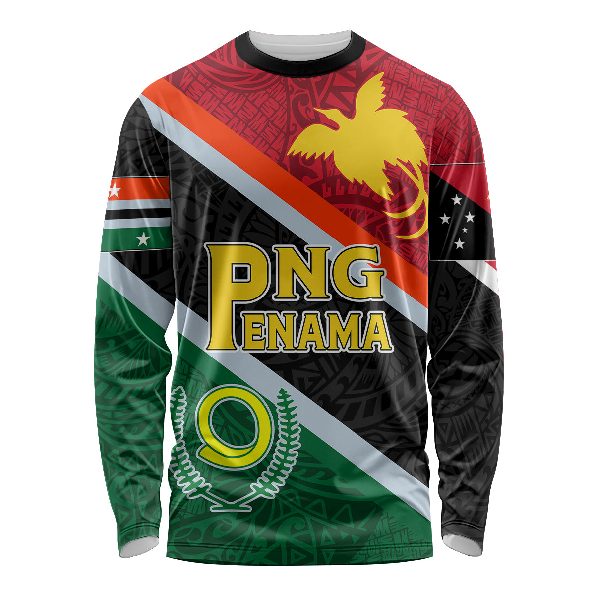 Personalised Penama and Papua New Guinea Day Long Sleeve Shirt Emblem Mix Style LT7 Unisex Colorful - Polynesian Pride