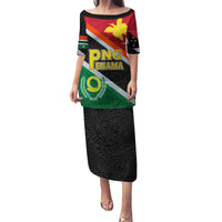 Personalised Penama and Papua New Guinea Day Puletasi Emblem Mix Style LT7 Long Dress Colorful - Polynesian Pride