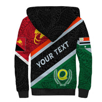 Personalised Penama and Papua New Guinea Day Sherpa Hoodie Emblem Mix Style LT7 - Polynesian Pride