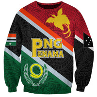 Personalised Penama and Papua New Guinea Day Sweatshirt Emblem Mix Style LT7 Unisex Colorful - Polynesian Pride