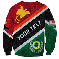 Personalised Penama and Papua New Guinea Day Sweatshirt Emblem Mix Style LT7 - Polynesian Pride