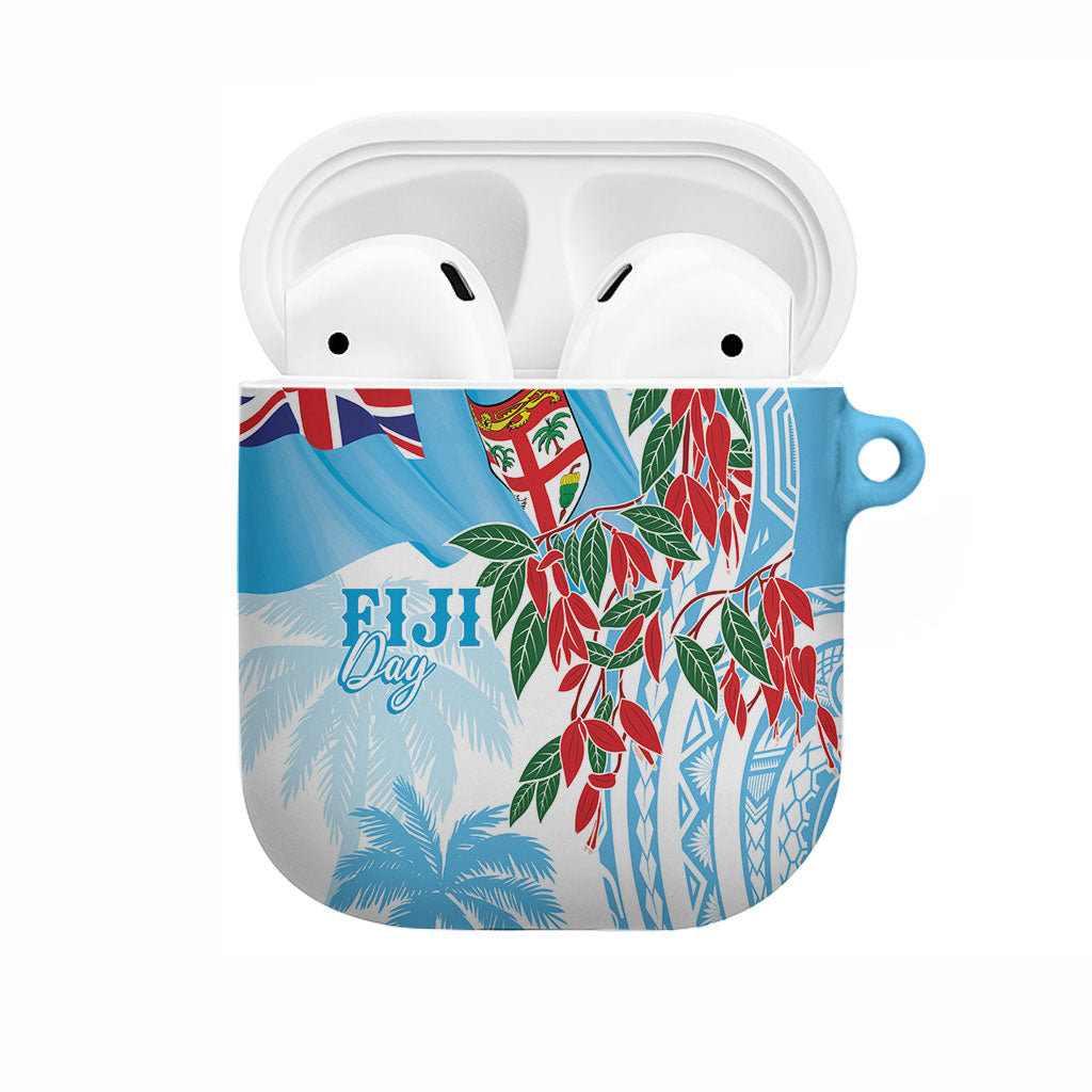 Bula Fiji Day Tagimaucia Palms AirPods Case Toso Mai Viti