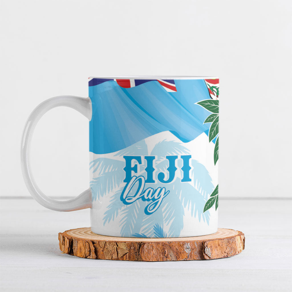 Bula Fiji Day Tagimaucia Palms Ceramic Mug Toso Mai Viti