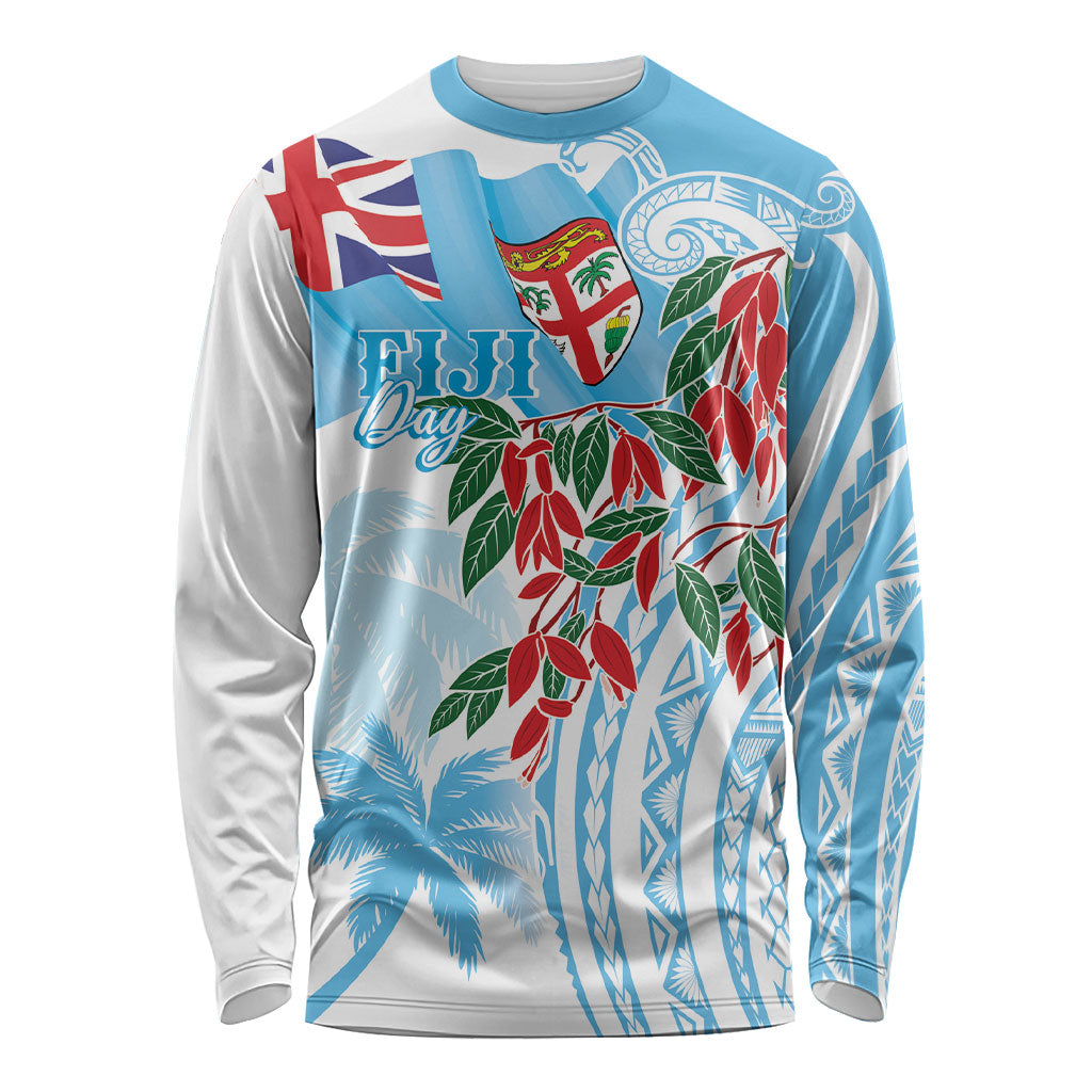 Bula Fiji Day Tagimaucia Palms Long Sleeve Shirt Toso Mai Viti