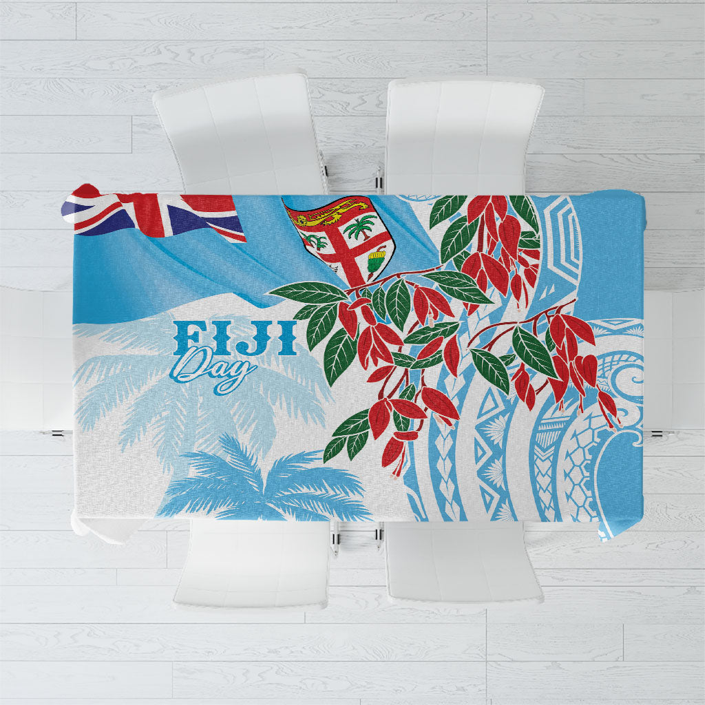 Bula Fiji Day Tagimaucia Palms Tablecloth Toso Mai Viti