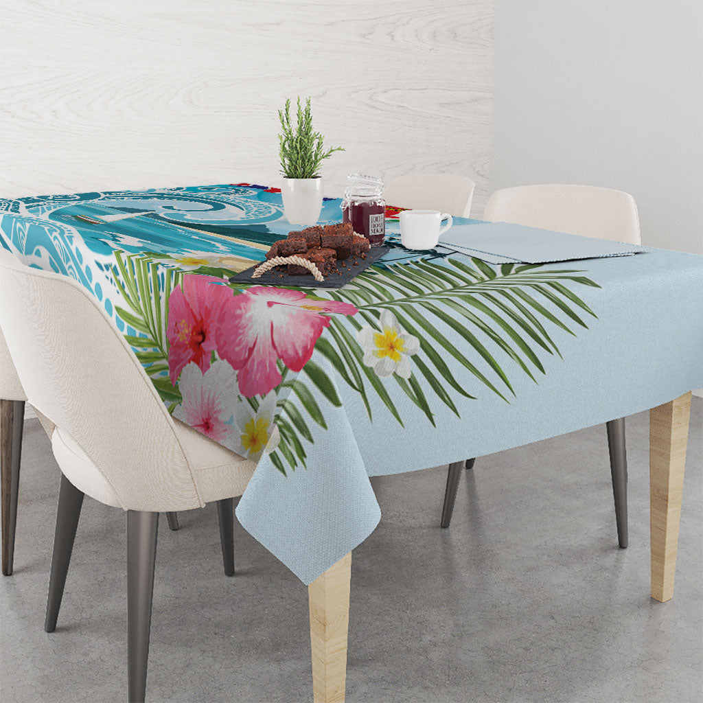 Bula Fiji Seascape Tablecloth Fiji Day - Islands Heritage LT7 - Polynesian Pride