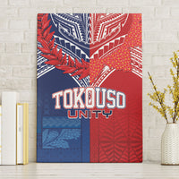 TokoUso Tonga Samoa Brothers Forever Canvas Wall Art Ulafala and Heilala Unity LT7 Without Frame Red Blue - Polynesian Pride