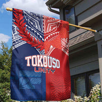 TokoUso Tonga Samoa Brothers Forever Garden Flag Ulafala and Heilala Unity LT7 - Polynesian Pride