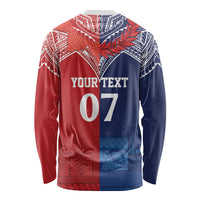 TokoUso Tonga Samoa Brothers Forever Custom Long Sleeve Shirt Ulafala and Heilala Unity LT7 - Polynesian Pride
