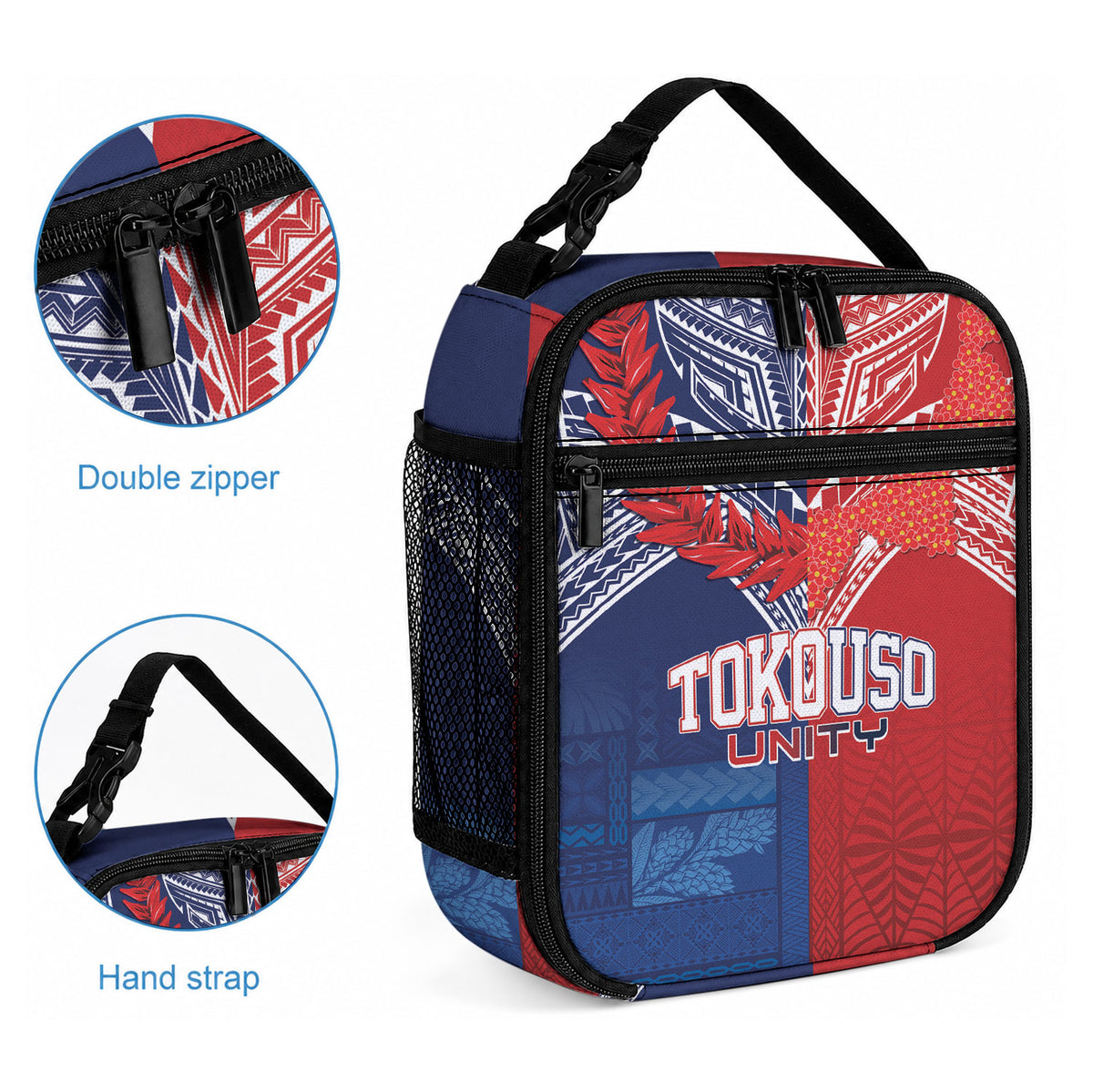 TokoUso Tonga Samoa Brothers Forever Lunch Bag Ulafala and Heilala Unity LT7 - Polynesian Pride
