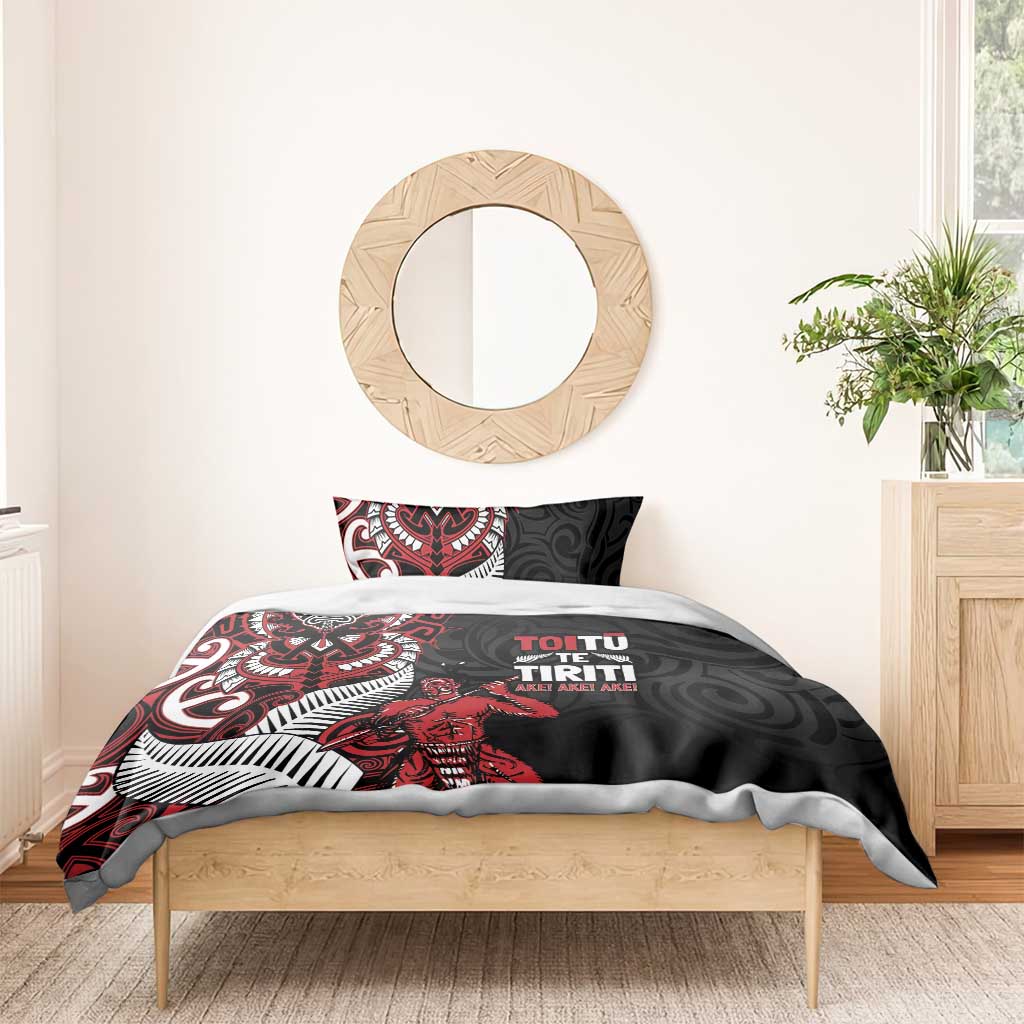 Aotearoa Toitu Te Tiriti Bedding Set Whakairo Wheku