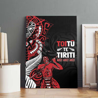 Aotearoa Toitu Te Tiriti Canvas Wall Art Whakairo Wheku LT7 - Polynesian Pride
