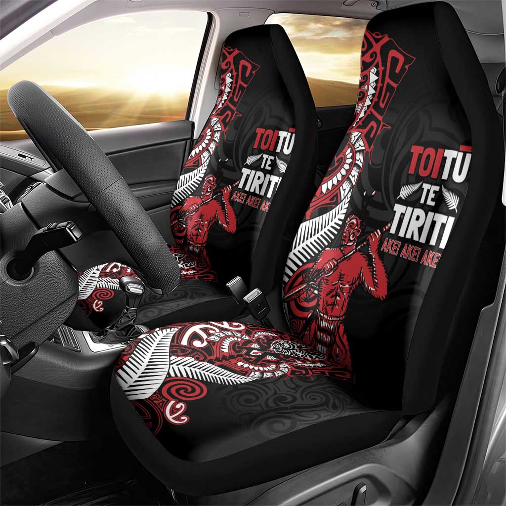 Aotearoa Toitu Te Tiriti Car Seat Cover Whakairo Wheku