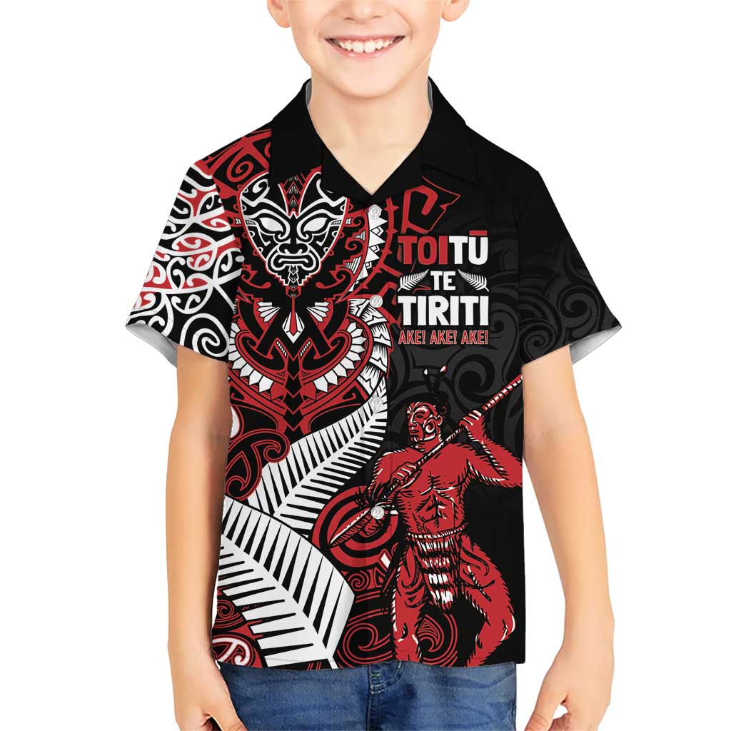Aotearoa Toitu Te Tiriti Hawaiian Shirt Whakairo Wheku LT7 - Polynesian Pride