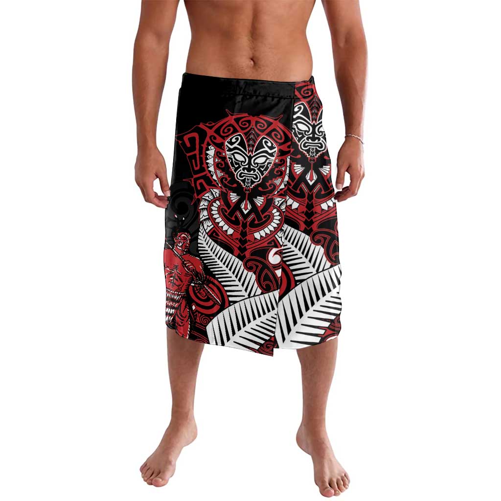 Aotearoa Toitu Te Tiriti Lavalava Whakairo Wheku LT7 Black - Polynesian Pride