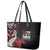 Aotearoa Toitu Te Tiriti Leather Tote Bag Whakairo Wheku