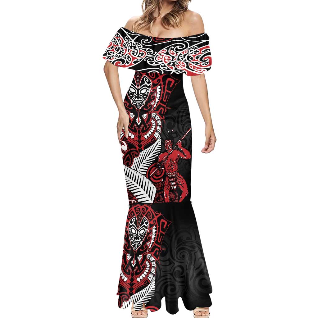 Aotearoa Toitu Te Tiriti Mermaid Dress Whakairo Wheku