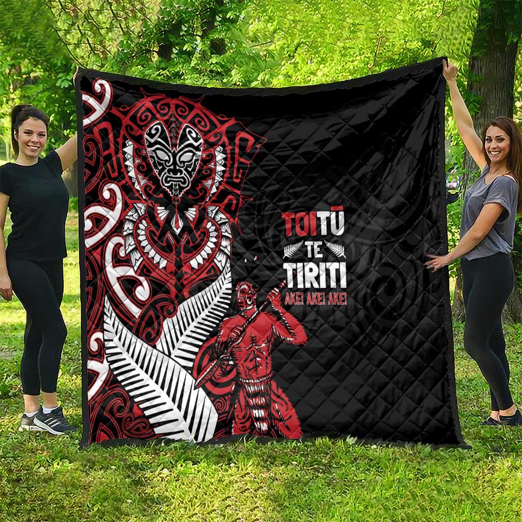 Aotearoa Toitu Te Tiriti Quilt Whakairo Wheku