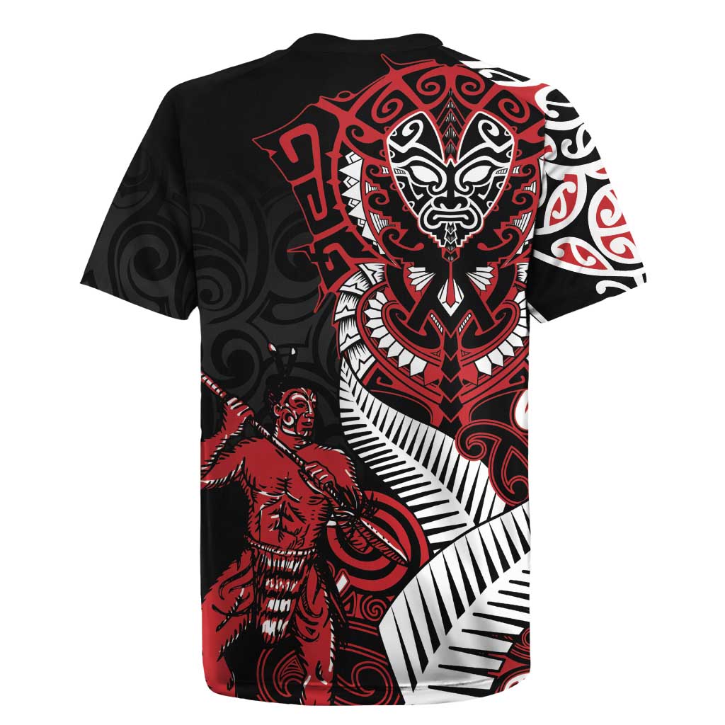 Aotearoa Toitu Te Tiriti Rugby Jersey Whakairo Wheku LT7 - Polynesian Pride