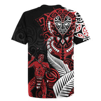 Aotearoa Toitu Te Tiriti Rugby Jersey Whakairo Wheku LT7 - Polynesian Pride
