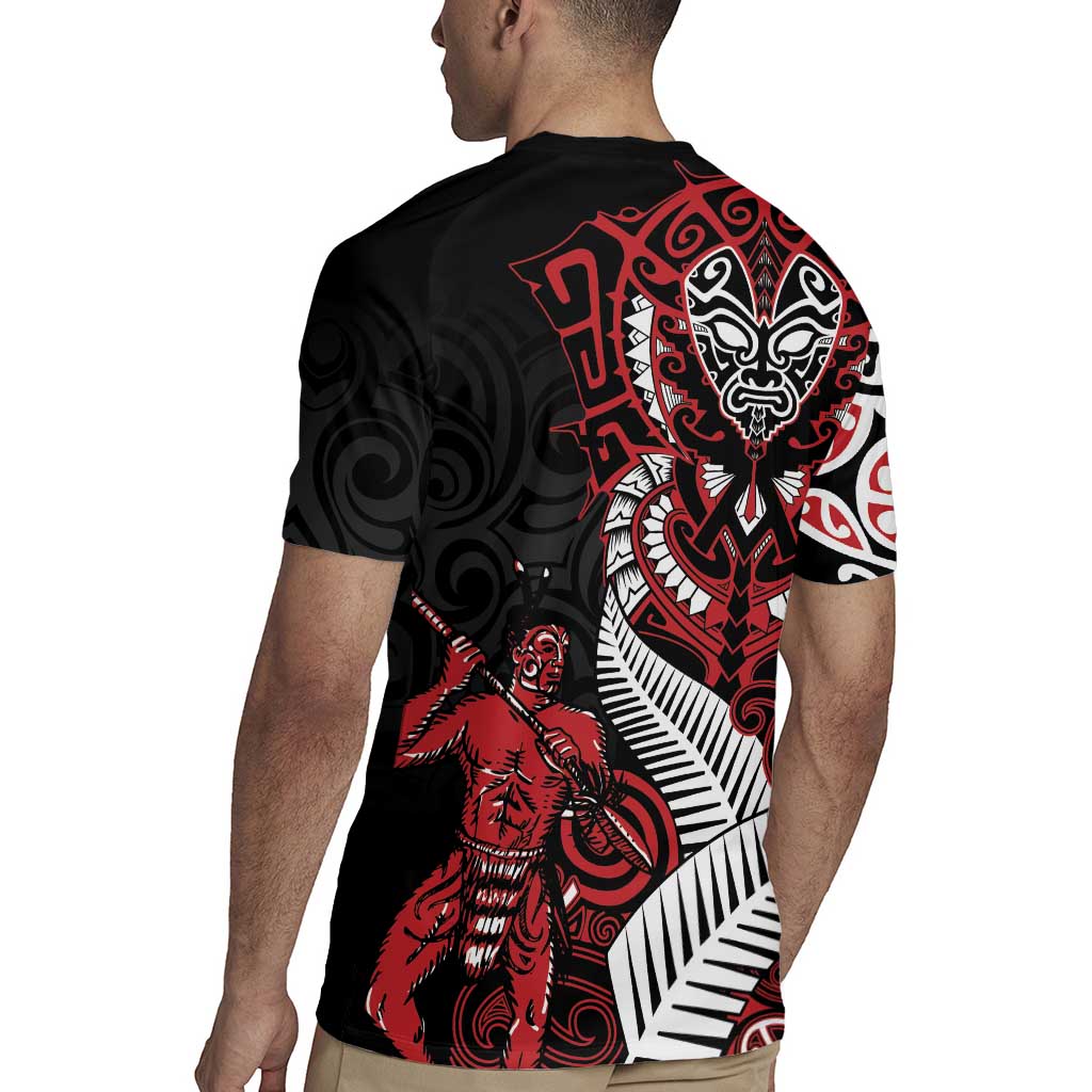 Aotearoa Toitu Te Tiriti Rugby Jersey Whakairo Wheku LT7 - Polynesian Pride