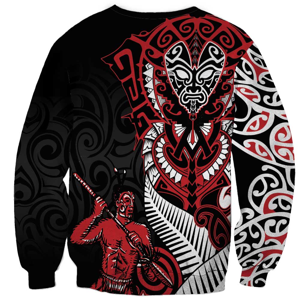 Aotearoa Toitu Te Tiriti Sweatshirt Whakairo Wheku LT7 - Polynesian Pride