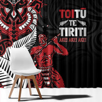 Aotearoa Toitu Te Tiriti Window Curtain Whakairo Wheku LT7 - Polynesian Pride