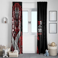 Aotearoa Toitu Te Tiriti Window Curtain Whakairo Wheku LT7 - Polynesian Pride