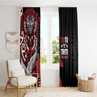 Aotearoa Toitu Te Tiriti Window Curtain Whakairo Wheku LT7 - Polynesian Pride