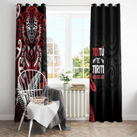 Aotearoa Toitu Te Tiriti Window Curtain Whakairo Wheku LT7 - Polynesian Pride