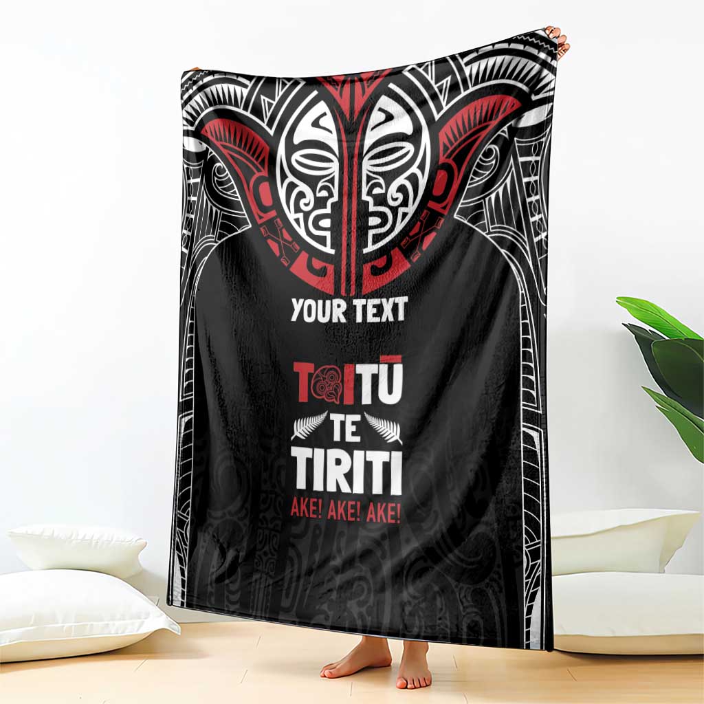 Aotearoa Maori Personalized Blanket Toitu Te Tiriti Ake! Ake! Ake! LT7 - Polynesian Pride