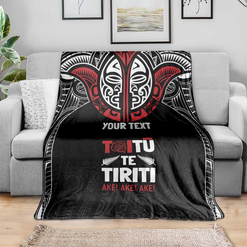 Aotearoa Maori Personalized Blanket Toitu Te Tiriti Ake! Ake! Ake! LT7 - Polynesian Pride