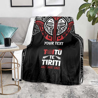 Aotearoa Maori Personalized Blanket Toitu Te Tiriti Ake! Ake! Ake! LT7 - Polynesian Pride