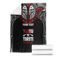 Aotearoa Maori Personalized Blanket Toitu Te Tiriti Ake! Ake! Ake! LT7 - Polynesian Pride