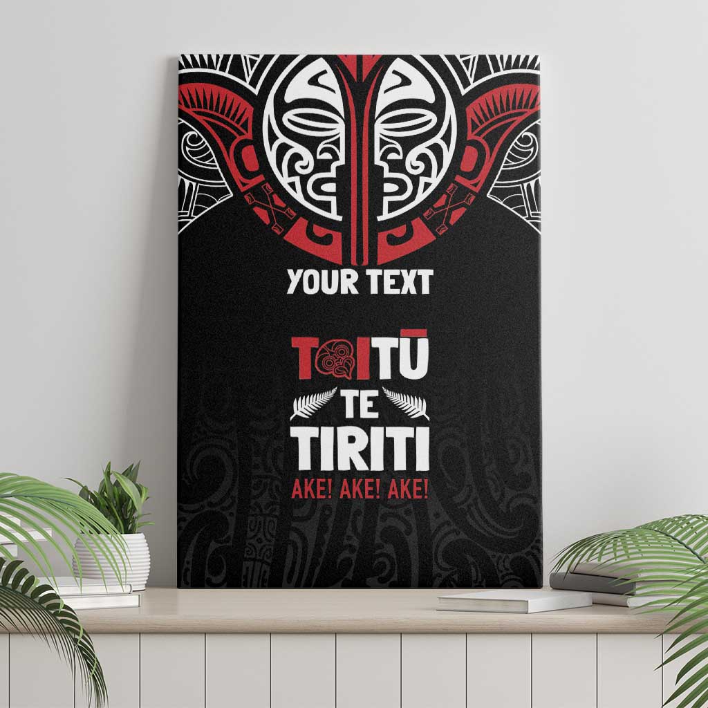 Aotearoa Maori Personalized Canvas Wall Art Toitu Te Tiriti Ake! Ake! Ake! LT7 - Polynesian Pride