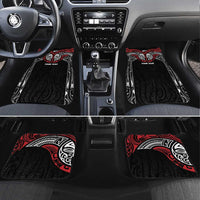 Aotearoa Maori Personalized Car Mats Toitu Te Tiriti Ake! Ake! Ake! LT7 Set 4pcs Black - Polynesian Pride