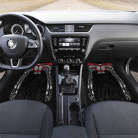 Aotearoa Maori Personalized Car Mats Toitu Te Tiriti Ake! Ake! Ake! LT7 Set 2pcs - Front Black - Polynesian Pride