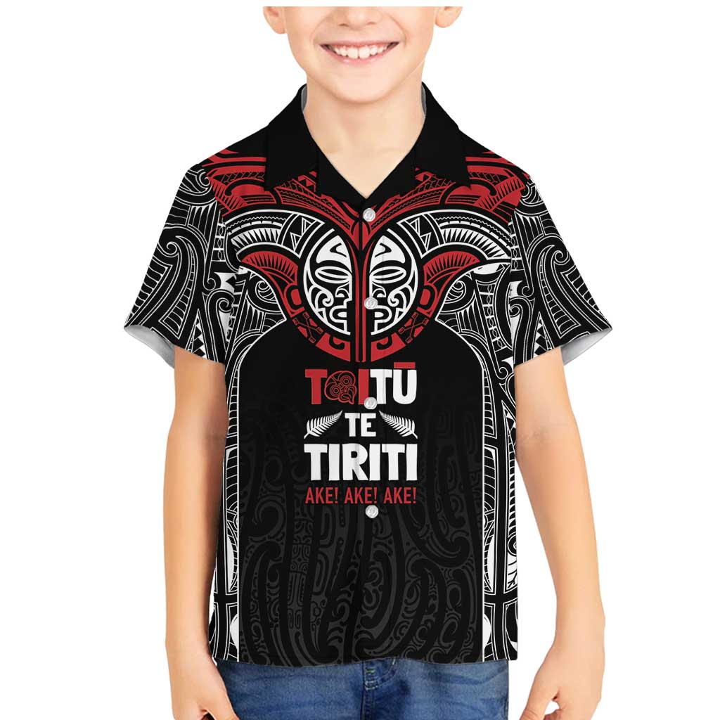 Aotearoa Maori Personalized Family Matching Mermaid Dress and Hawaiian Shirt Toitu Te Tiriti Ake! Ake! Ake!