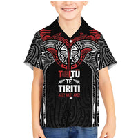 Aotearoa Maori Personalized Family Matching Mermaid Dress and Hawaiian Shirt Toitu Te Tiriti Ake! Ake! Ake!