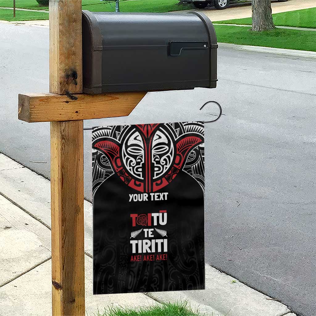 Aotearoa Maori Personalized Garden Flag Toitu Te Tiriti Ake! Ake! Ake! LT7 - Polynesian Pride