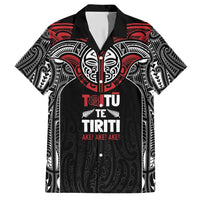 Aotearoa Maori Personalized Hawaiian Shirt Toitu Te Tiriti Ake! Ake! Ake! LT7 Black - Polynesian Pride