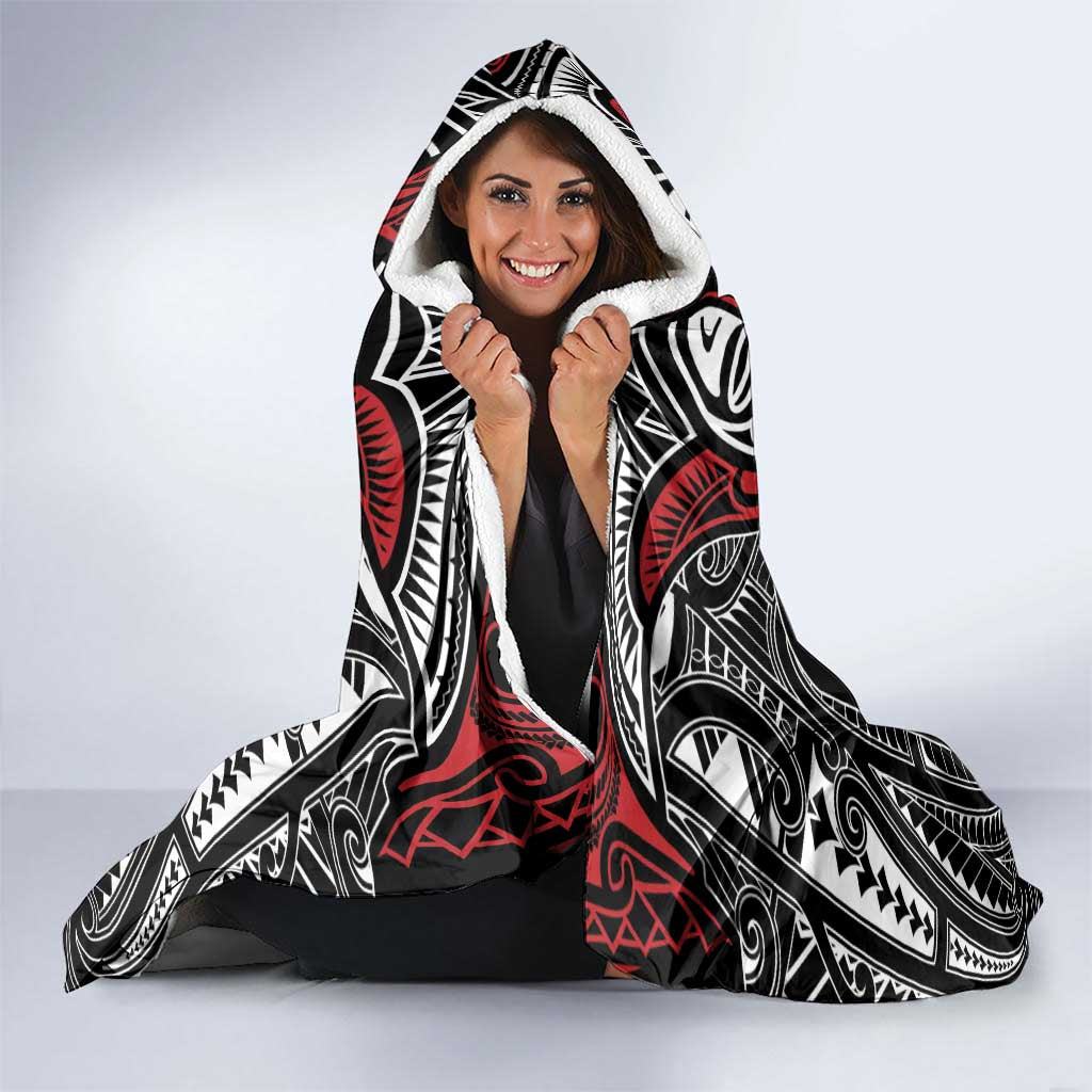 Aotearoa Maori Personalized Hooded Blanket Toitu Te Tiriti Ake! Ake! Ake! LT7 - Polynesian Pride