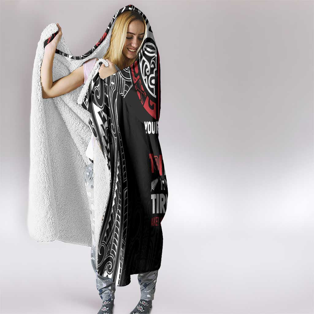 Aotearoa Maori Personalized Hooded Blanket Toitu Te Tiriti Ake! Ake! Ake! LT7 - Polynesian Pride