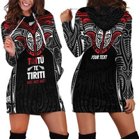 Aotearoa Maori Personalized Hoodie Dress Toitu Te Tiriti Ake! Ake! Ake! LT7 - Polynesian Pride