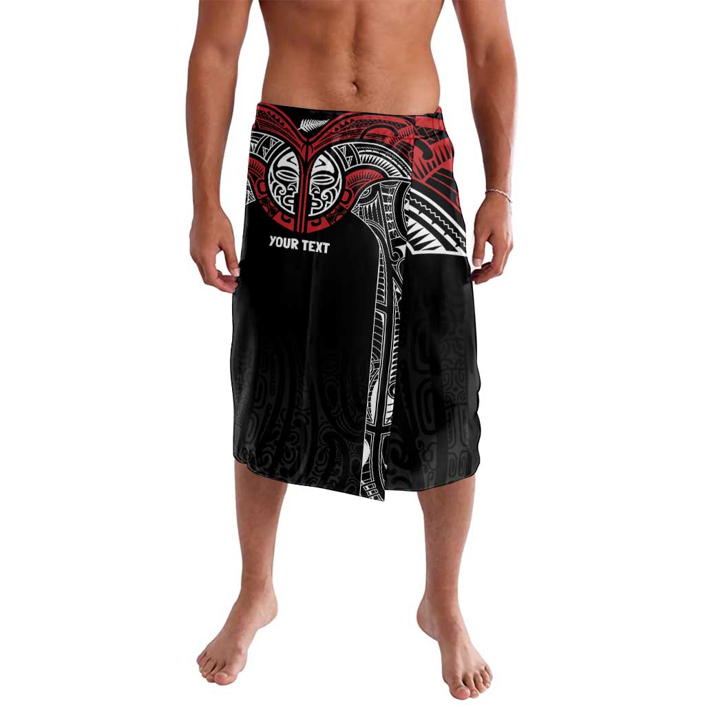 Aotearoa Maori Personalized Lavalava Toitu Te Tiriti Ake! Ake! Ake! LT7 Black - Polynesian Pride